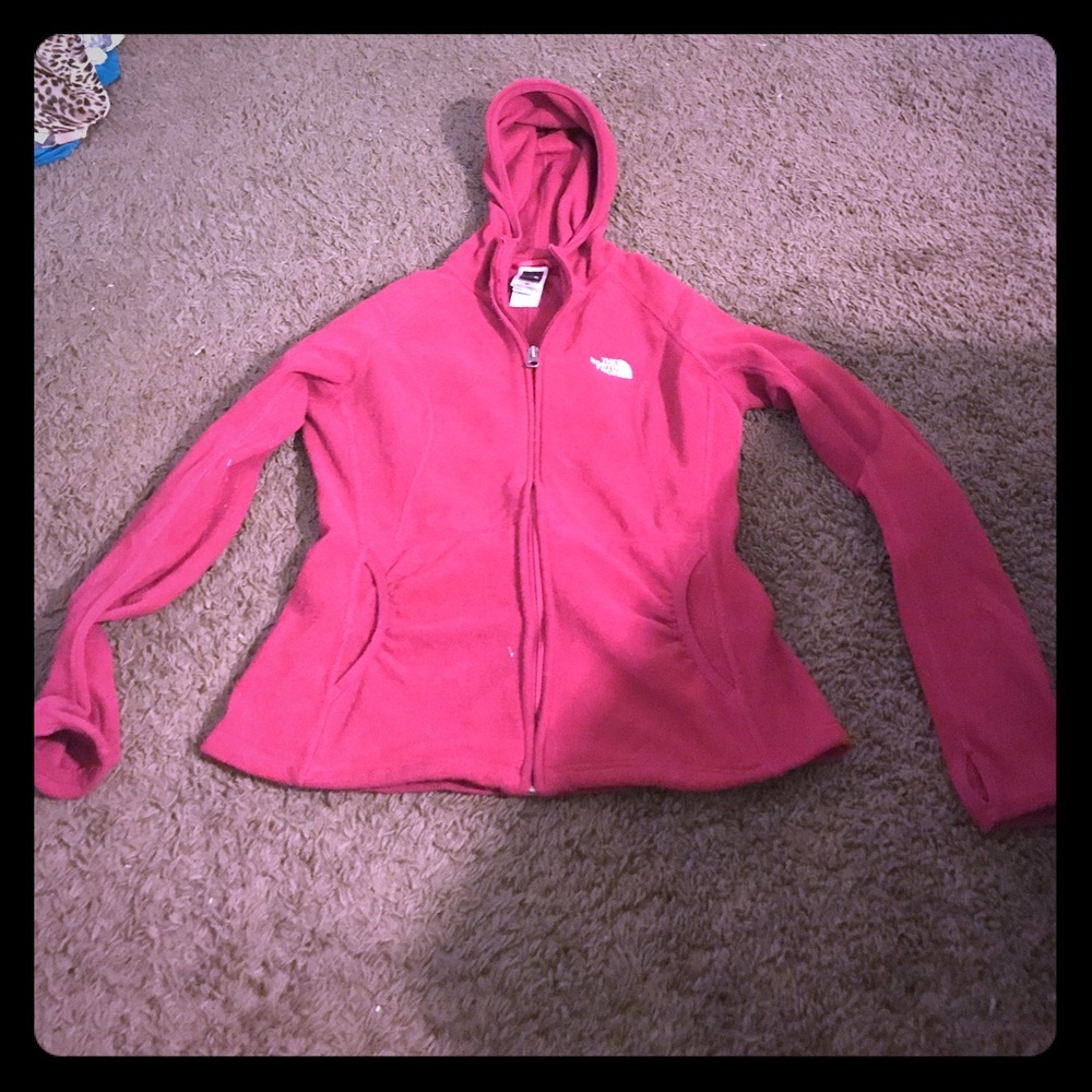 North face zip up size small